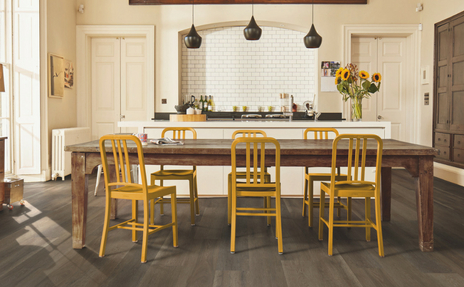 Kardean Luxury Vinyl Flooring in Kitchen Eating Area